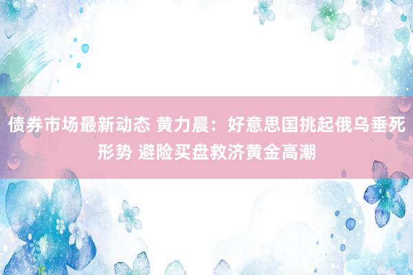 债券市场最新动态 黄力晨：好意思国挑起俄乌垂死形势 避险买盘救济黄金高潮