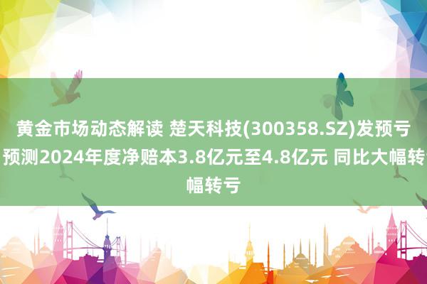 黄金市场动态解读 楚天科技(300358.SZ)发预亏，预测2024年度净赔本3.8亿元至4.8亿元 同比大幅转亏