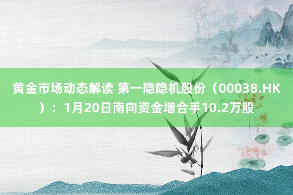 黄金市场动态解读 第一隐隐机股份（00038.HK）：1月20日南向资金增合手10.2万股