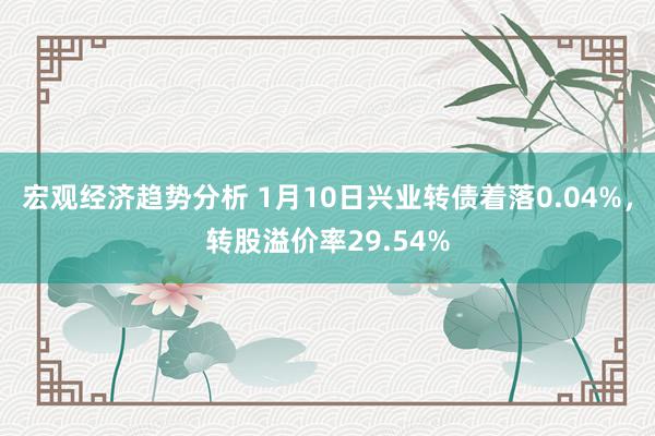 宏观经济趋势分析 1月10日兴业转债着落0.04%，转股溢价率29.54%